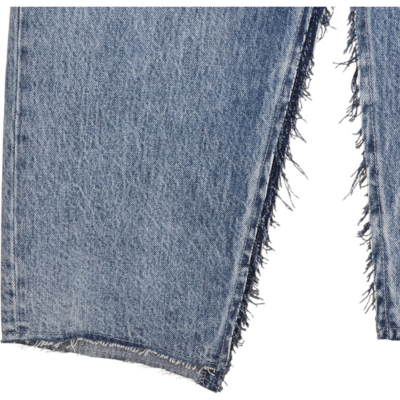 Pistola Kaia Denim Midi Skirt Blue Cult Front Back Slit Size 25 - Picture 5 of 12
